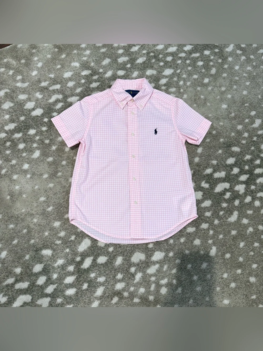 Bundle (4) Ralph Lauren/Calvin Klein Short-Sleeve Button-Down Shirts. Size 5